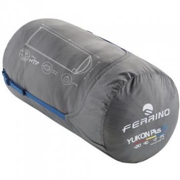 Saco de dormir Ferrino Yukon Plus SQ -7C cremallera derecha azul