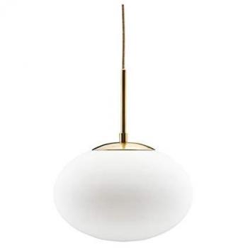 Lámpara colgante Opal de cristal blanco 30cm - House Doctor