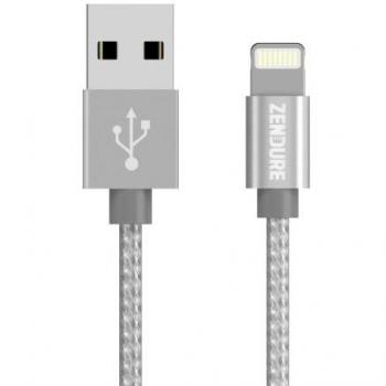 ZENDURE Cable USB Lightning Carga/Sincronización [Certificado de Apple MFi] Nylon trenzado cubierto 30cm para iPhone 6, 6 Plus, iPad Pro y Air etc