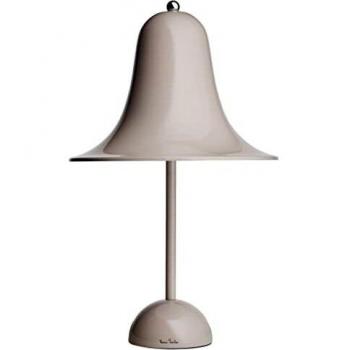 Lámpara de mesa Pantop Ø23 cm color gris arena Verner Panton