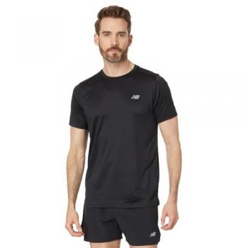 Camiseta de running New Balance Sport Essentials para hombre, color negro, ligera y transpirable, manga corta