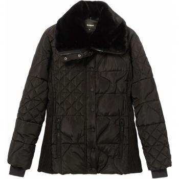 Desigual 19WWEWBP Chaqueta Abajo Mujeres Negro 36