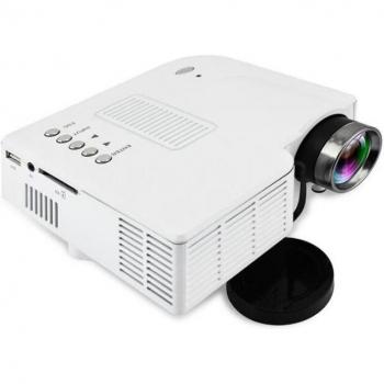 Proyector LED Multimedia UC28+ 400 Lúmenes HD con Soporte para Pantalla Grande de 60 Pulgadas