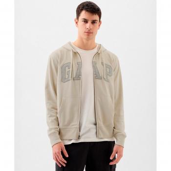 Sudadera con cremallera GAP Beige Regular Fit para Hombre