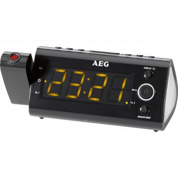 AEG MRC 4121P - Radio despertador con proyector de tiempo