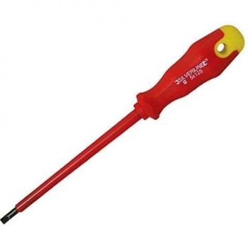 Silverline 196556 - Destornillador aislado plano con mango engomado