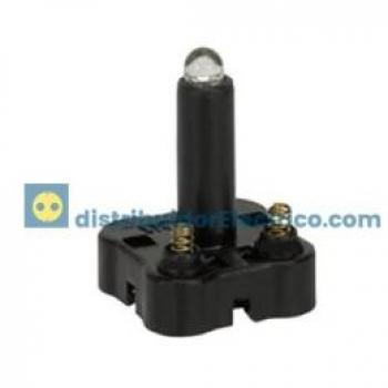 Soporte Simon 27 Play con LED azul para luminoso o piloto, modelo 2700802-064