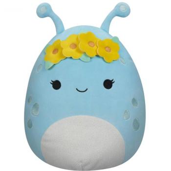Squishmallows Peluche Alien Azul Pastel con Corona de Flores Natnat 40 cm