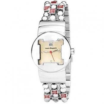 Laura Biagiotti Women's Quartz Watch LB0049L-03M, 28mm Steel Case, Beige Dial