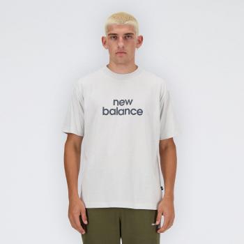 New Balance - Camiseta de hombre Linear Logo Relaxed