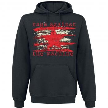 Rage Against The Machine Newspaper Star Sudadera con Capucha Negro M