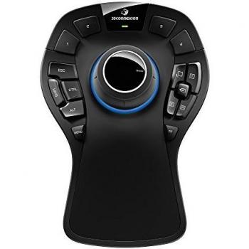 3Dconnexion SpaceMouse Pro Wireless 3DX-700075 Ratón 3D Wireless Incluye Funda Rígida y Receptor Universal USB