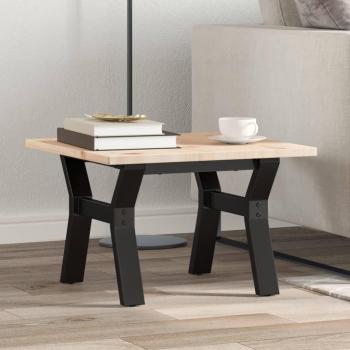Marco Y-Legs para mesa de salón 40x40x33 cm en hierro fundido, negro