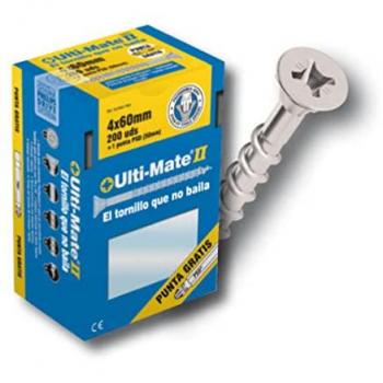 Caja Industrial de 500 Tornillos Zincados de Alto Rendimiento para Madera (4x40 mm) - Ulti-Mate II