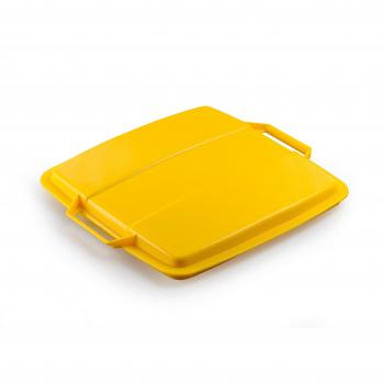 Durable 1800475030 Tapa de Durabin para 90 litros, amarillo