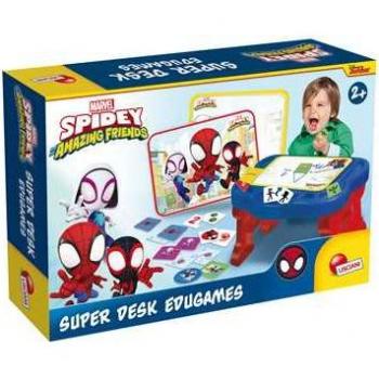 Juego de Mesa Infantil Lisciani Giochi Spidey Super Desk con Pizarra y Juegos (Inglés, Alemán)