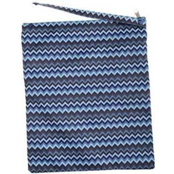Momia Bolso Del Pañal Del Paño Mojado Rayas Bolso Totalizador De Cremallera Seca Onduladas - 11, 28 x 35cm / 11.02 x 13.78inch