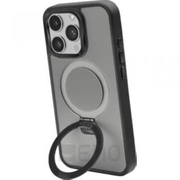 Funda con soporte para iPhone 15 Pro, 15,5 cm (6.1), Negra