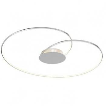 Plafón LED 'Joline' de Metal en Cromo, 90 cm para Salón y Comedor