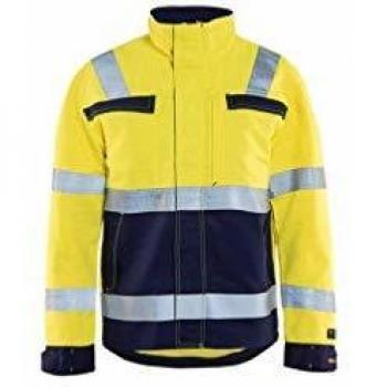 Chaqueta Multinorma Hi-Vis Amarillo Fluorescente / Azul Marino Unisex M