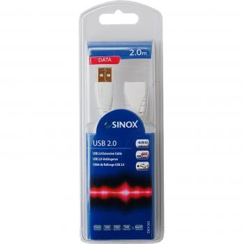 Sinox SXC4302 - Cable alargador USB-A a USA-A