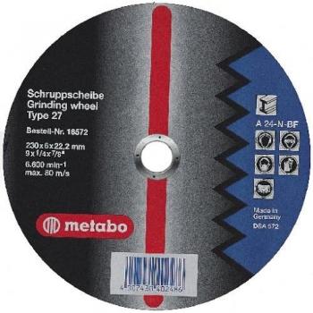 Disco lija desbaste METABO 125x6x22 A24-N para amolador angular