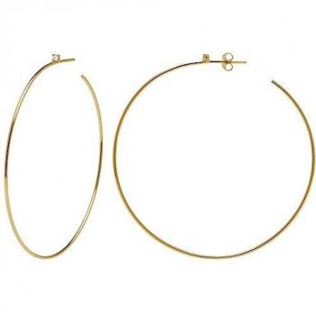 P D PAOLA - Pendientes de Plata SERENA Gold - Plata de Ley 925 con un Baño en Oro de 18k - Piedra: Circonita