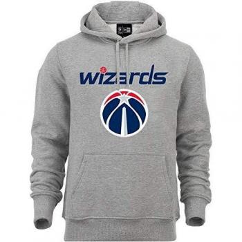 New Era Gray XS Team Logo Hoodie for Men - Washington Wizards