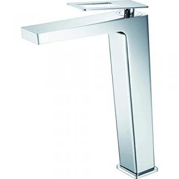 Grifo de lavabo Mice - Grifería de baño monomando con maneta cuadrada Color Cromado/Plateado IMEX