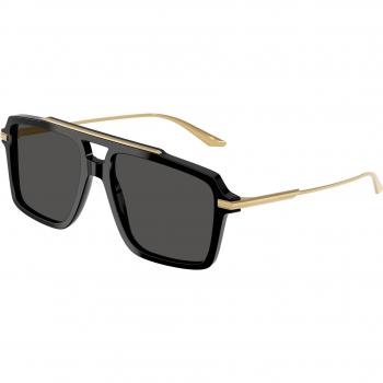 Dolce & Gabbana DG4477 501/87 Black Grey Acetate Pilot Sunglasses