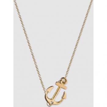 Collar Ancla de oro amarillo con cadena dorada y diseño elegante