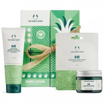 The Body Shop ALOE Skincare Set - Kit completo de cuidado facial con extracto de aloe vera
