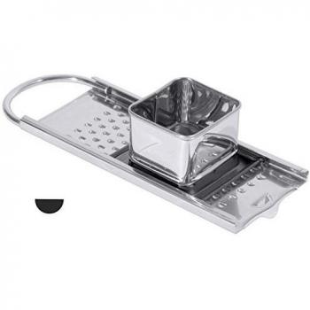Rayador de acero inoxidable 18/10, Pulido, Semirredondeada perforación para larga SCHWÄBISCHE Spätzle/33 x 11 cm, ERK