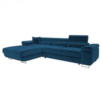 Sofá rinconero Comfivo S102, con función de descanso y caja de ropa de cama, 280 x 70 x 170 cm