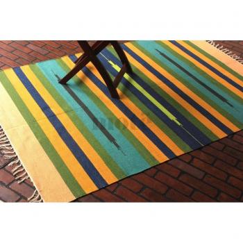 Viga 120 x 180 cm (4 'x6' hecho a mano multicolor rayas área alfombra, estilo: 2354