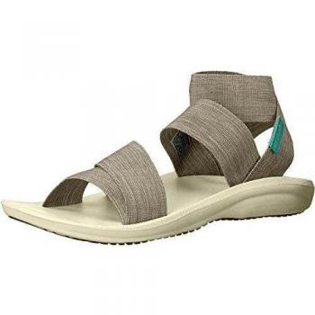 Columbia Women's BARRACA Strap, Sandalia Mujer, Silver Sage White, 40 EU