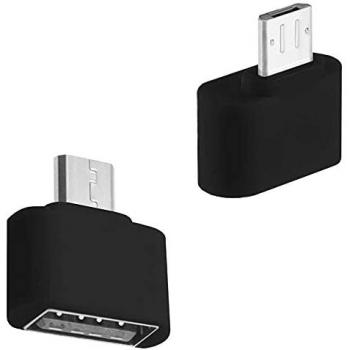 Mini Adaptador Micro USB a USB 2.0 OTG para Smartphones y Tablets Samsung - Negro