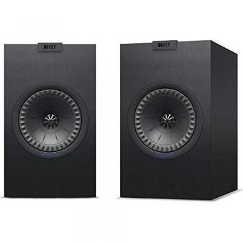 KEF Q150 Par de Altavoces Negros, HiFi | Cine en casa | Altavoces de estantería | Cajas | Estéreo | Alta Gama | 2 vías