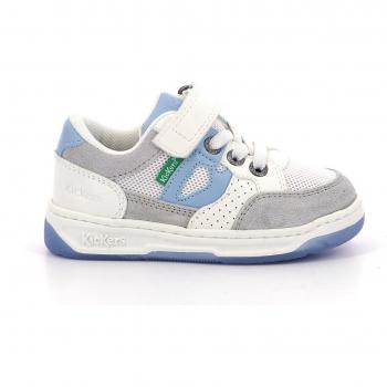 Zapatillas Deportivas Blancas y Azules para Niño Kickers 928560-30260006