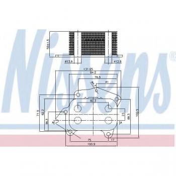 Radiador de aceite NISSENS 90717