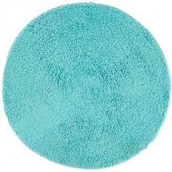 Alfombra Circular de Algodón Suave y Absorbente Verde Pastel Ø57cm