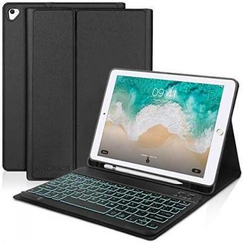 SENGBIRCH Teclado para iPad 2018, Funda Teclado Español para iPad 2018