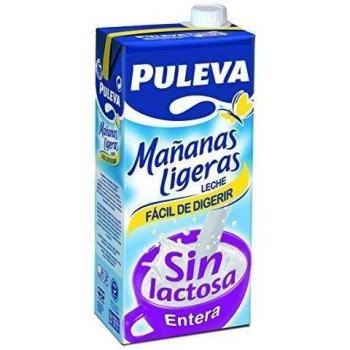 Puleva Leche Mañanas Ligeras Entera - Pack 6 x 1 L - Total: 6 L