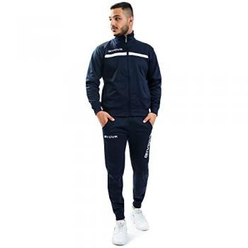 Givova One Full Zip Chándal TT012-0403, chándal de entrenamiento, color azul y blanco, talla XS