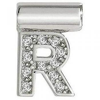 Colgante de Plata SeiMia Letra R con Zirconias Blancas