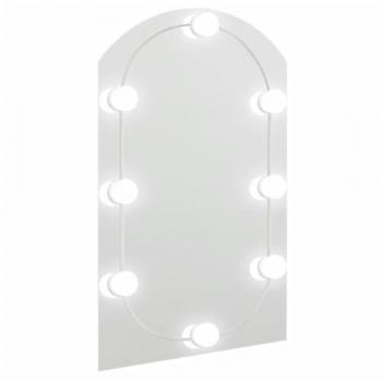 Espejo con luces LED vidrio arco 60x40 cm