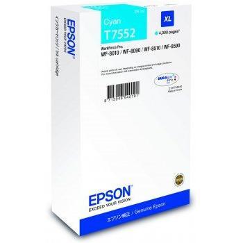 Epson C13T755240 - Cartucho de tinta para la serie WF-8xxx, cian
