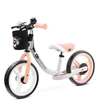 kk Kinderkraft Bicicleta sin Pedales SPACE, Sillín Ajustable, con Freno, Melocotón