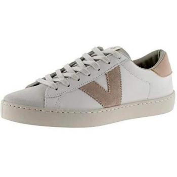 Victoria - Zapatillas Basket Berlín para Mujer, Bajas, Tipo Casco en Piel con Logotipo