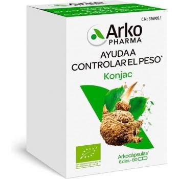 Arkopharma Glucomannan Konjac Dietary Supplement 80 Capsules